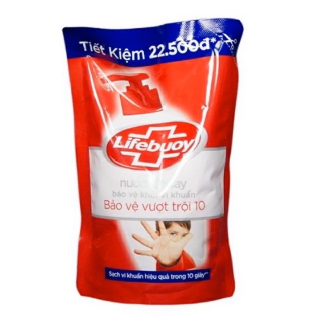 Nước rửa tay túi Lifebuoy Bảo vệ vượt trội 450g(443ml)