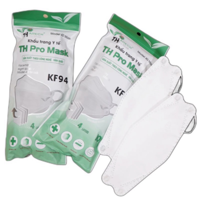 Khẩu Trang Y Tế KF94 loại 4 lớp Kháng Khuẩn, Thoáng khí, Lọc Sạch Bụi Mịn PM 0.25 SX Theo Công Nghệ Hàn Quốc ONESTORE