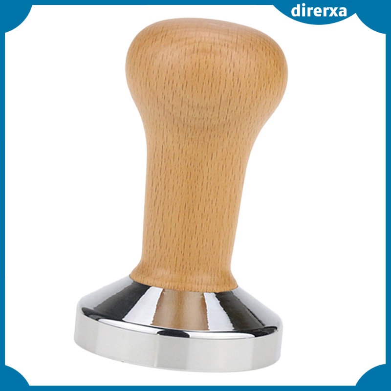 Stainless Coffee Bean Tamper Barista Pressing Tool W/ Handle 51mm/58mm Base