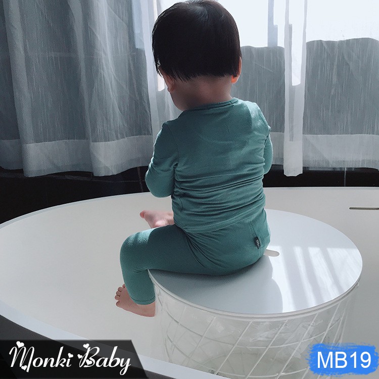 [THANH LÝ Minky Mom] - Bộ ngủ mặc nhà cạp cao chất cotton co giãn mịn mát chính hãng cho cả bé trai, bé gái | MB19