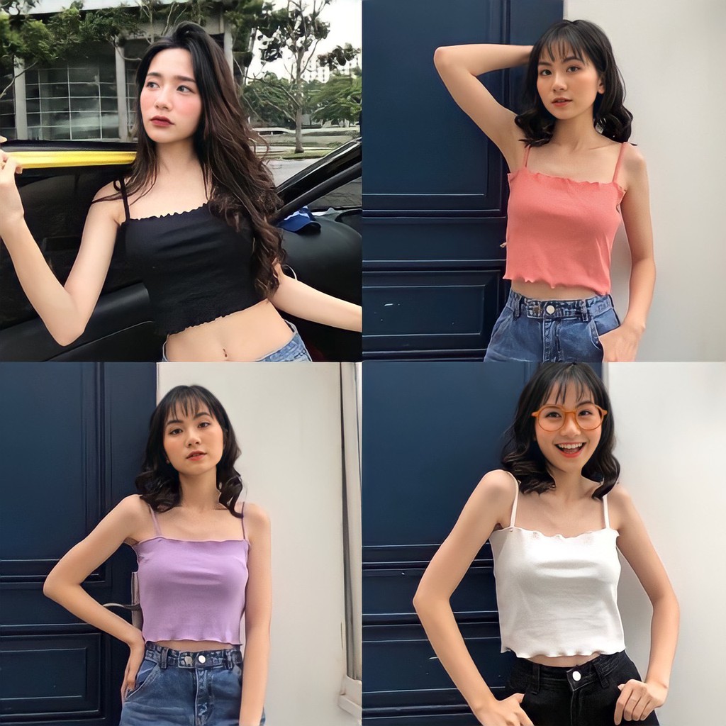 Áo Croptop nữ ba lỗ Siêu Xinh croptop ôm body | BigBuy360 - bigbuy360.vn