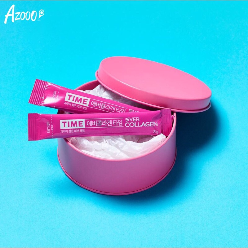 EVER COLLAGEN TIME dạng bột, Collagen thủy phân, peptide Hàn Quốc chính hãng