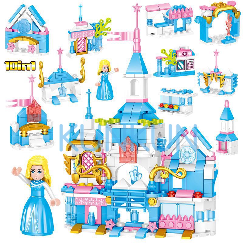 Đồ chơi lắp ghép mô hình lâu dài Elsa