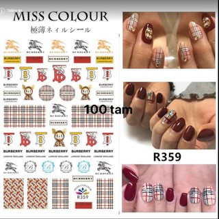 sticker dán móng tay logo, thương thiệu