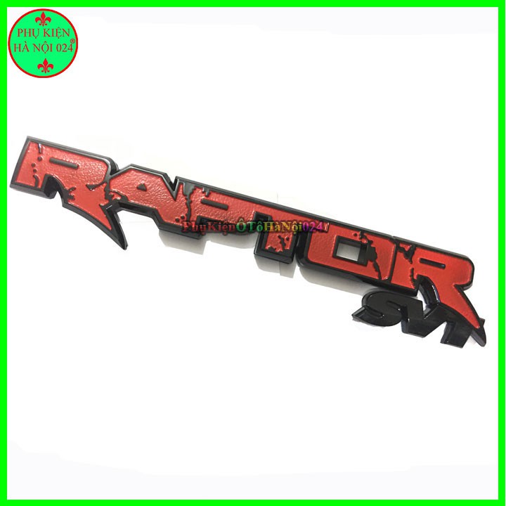 Logo Chữ Nổi RAPTOR 3D Cho Ranger Màu Đỏ