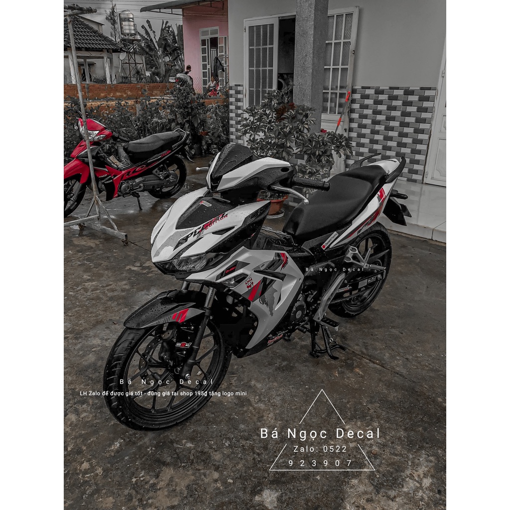 Tem xe winner v3 màu trắng  👉chế tem theo yêu cầu giá rẻ.