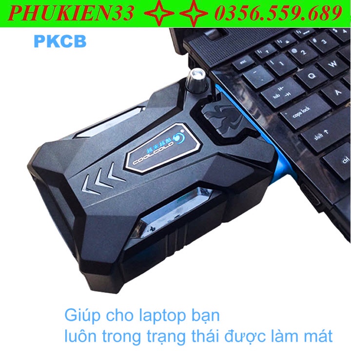 Quạt Hút Tản Nhiệt Laptop Chuyên Dụng Cao Cấp Cho Game Thủ PKCB67 - Hàng Chính Hãng