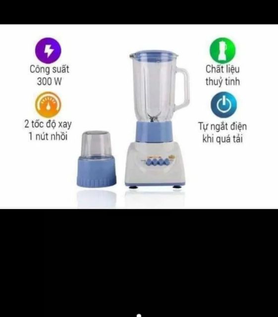 Máy xay 2 cối thủy tinh, máy xay thịt Goldsun