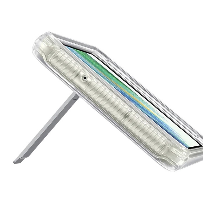 Chính hãng nguyên seal-Ốp lưng nhựa cứng trong suốt Clear Standing Cover cho Samsung Galaxy S21 FE 5G