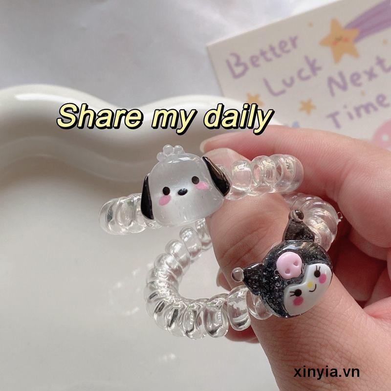 Dây Cột Tóc Hình Hoạt Hình Kulomi Sanrio Dễ Thương Cho Nữ