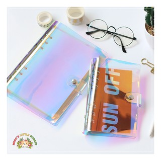 BÌA CÒNG HOLOGRAM NHỰA DẺO 6 CÒNG SIZE A5 A6 | B07
