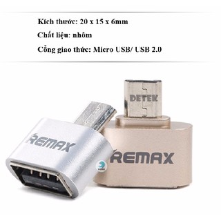 Đầu chuyển từ microusb ra otg remax ra-otg