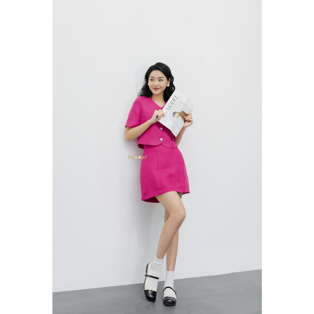 NEWDAY_Set áo+cv tweed MAYA