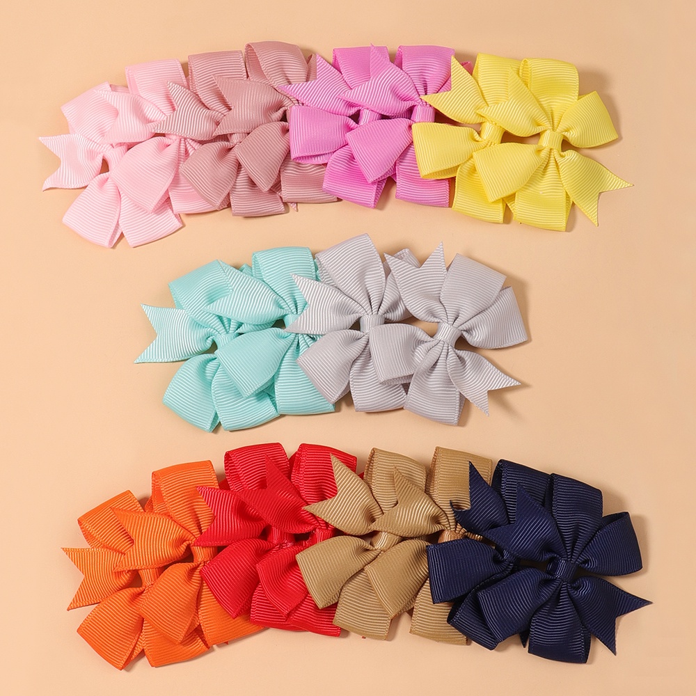 Bộ 10 Kẹp tóc KIDSBOWS hình nơ 2.44 inch nhiều màu sắc khác nhau cho bé gái