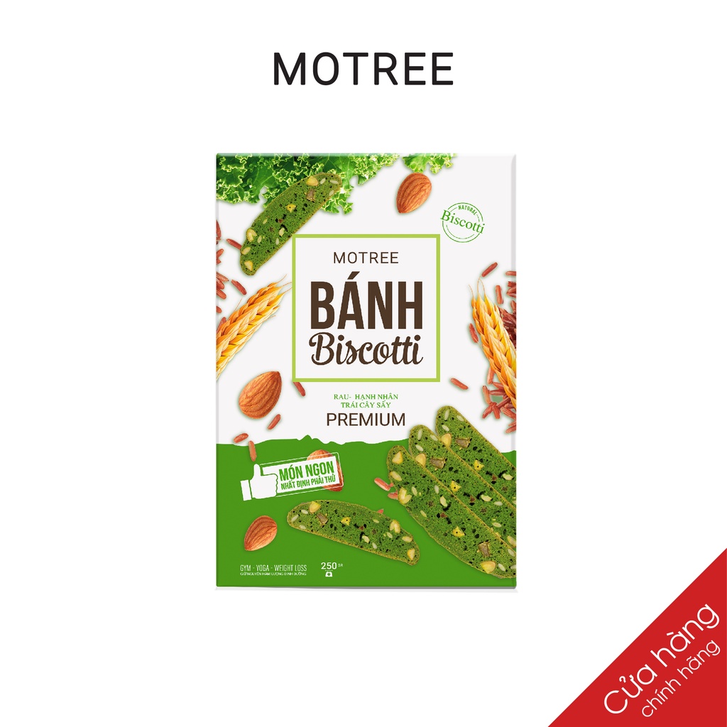 Bánh ăn kiêng giảm cân BISCOTTI cao cấp MOTREE - 250gr