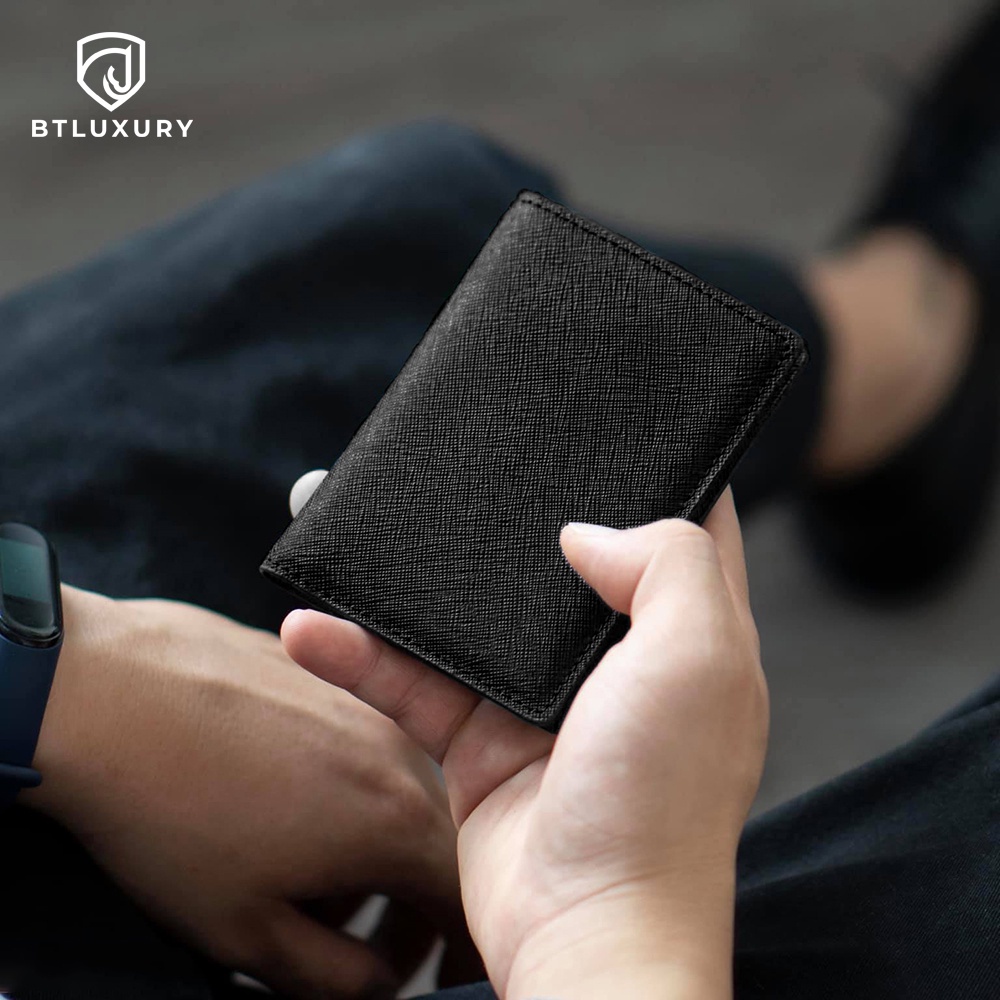 Ví đựng thẻ mini COSY nhỏ gọn, vân Saffiano cao cấp nhập khẩu, chống thấm nước Thương Hiệu BTLUXURY