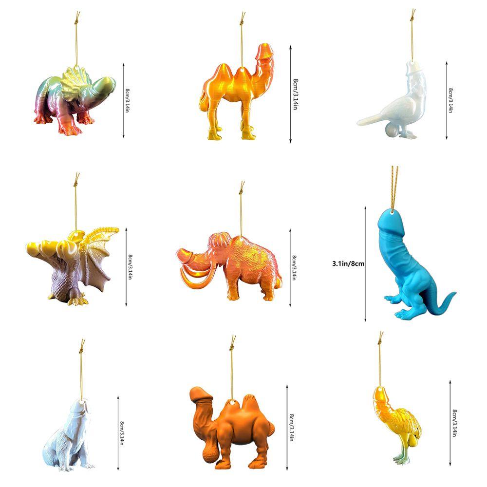 Mayshow Ding Ding Mặt Dây Chuyền Thủ Công Hình Khủng Long Vui Nhộn Bằng Acrylic Trang Trí Nội Thất Nhà