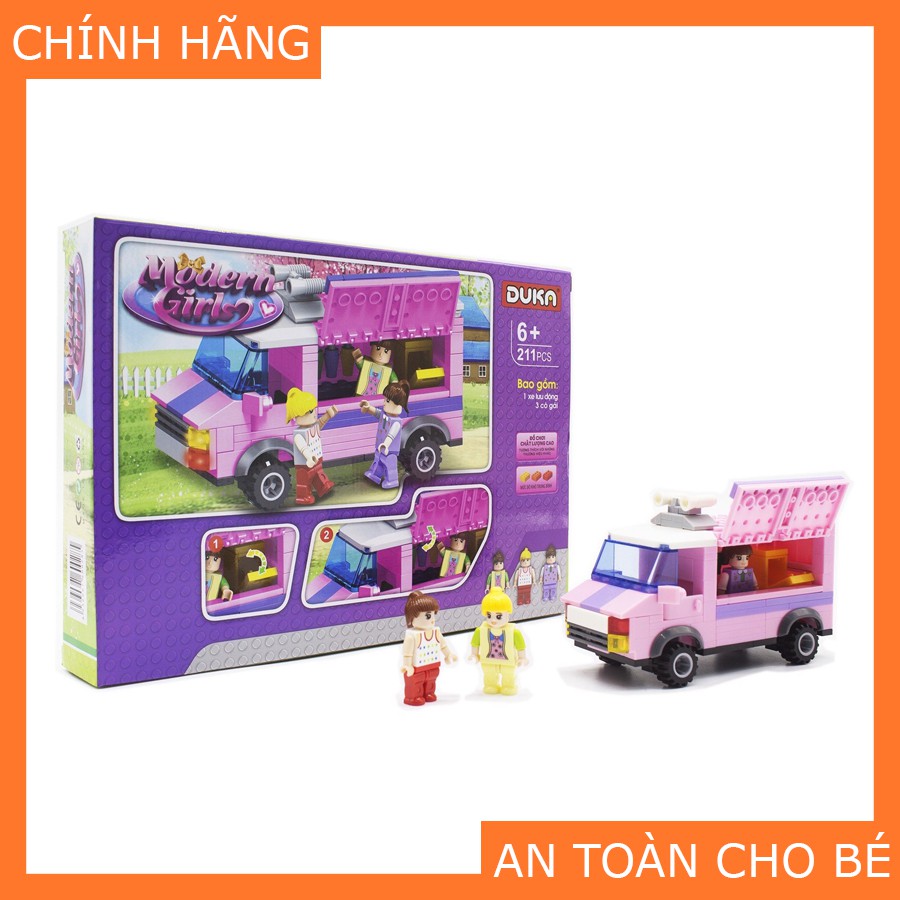 Đồ chơi Trẻ Em DUKA Bộ Ghép Hình –  Những Cô Gái Hiện Đại 211 Chi Tiết [An Toàn Cho Bé]