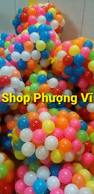 Combo 50 bóng nhựa 7 màu size 5cm hàng Việt Nam cao cấp