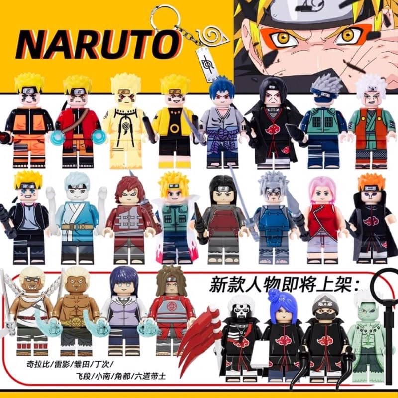 Mô hình nhân vật Naruto, Akatsuki minicos đế đứng