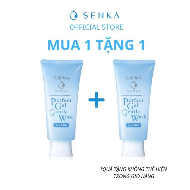 [MUA 1 TẶNG 1] Gel rửa mặt dịu nhẹ Senka Perfect Gel Gentle Wash (100g)