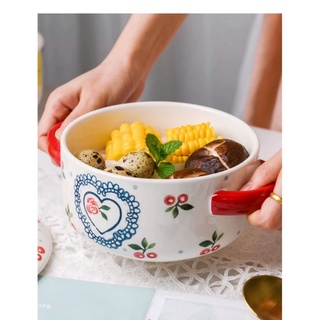Tô sứ có lắp hoạ tiết cherry