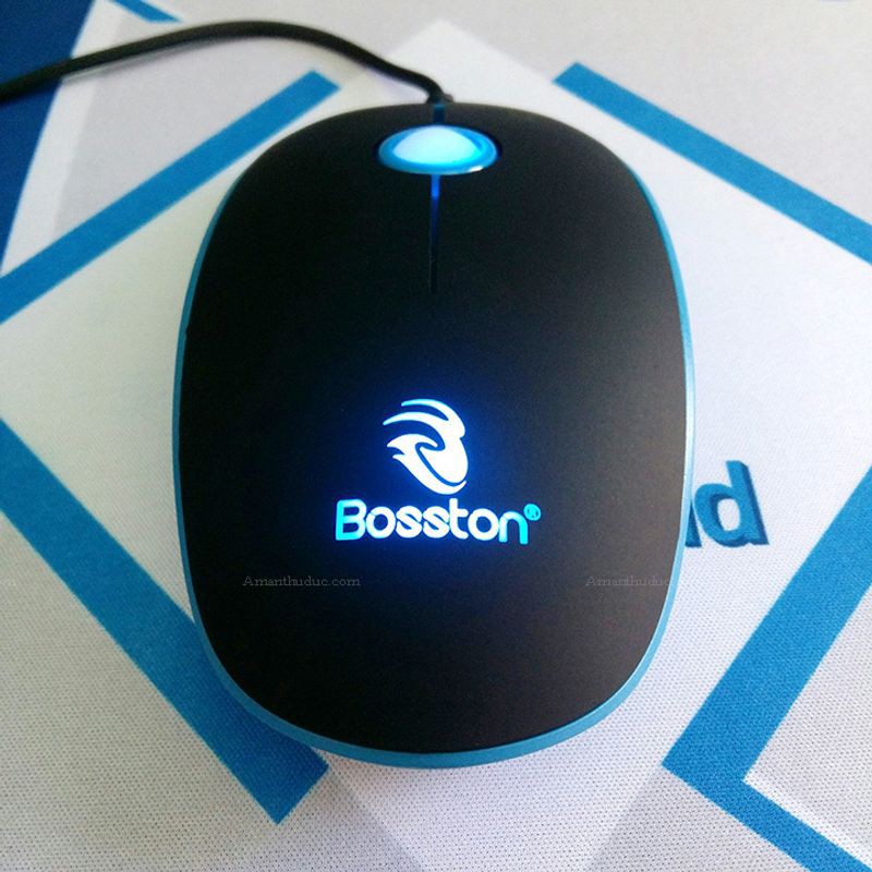 Chuột máy tính Bosston X15 Colorful - chuột quang có dây backlit mute mouse