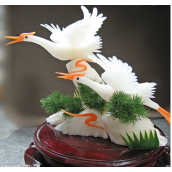 Dao khắc tỉa rau củ quả, trạm trổ trái cây nghệ thuật