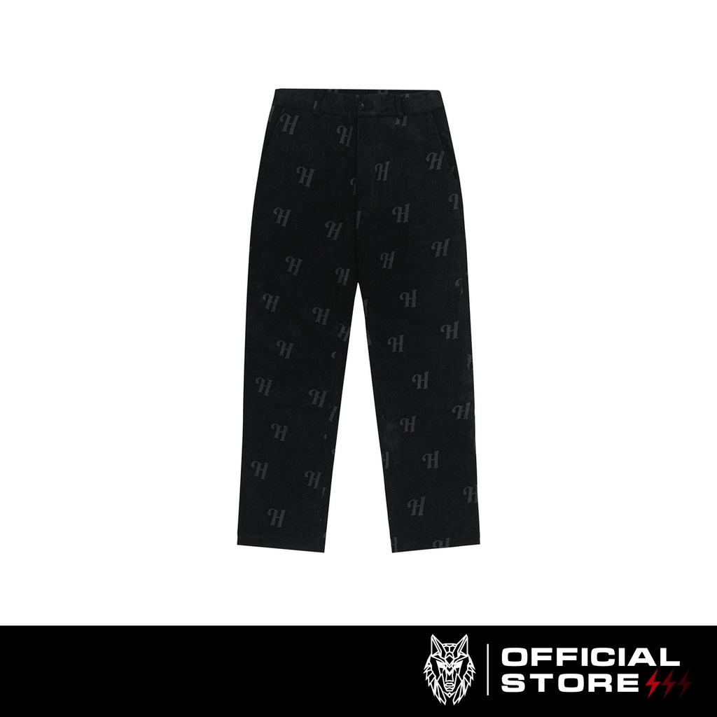 Quần Dài Unisex H BLACK Corduroy HADES Brand Chính Hãng