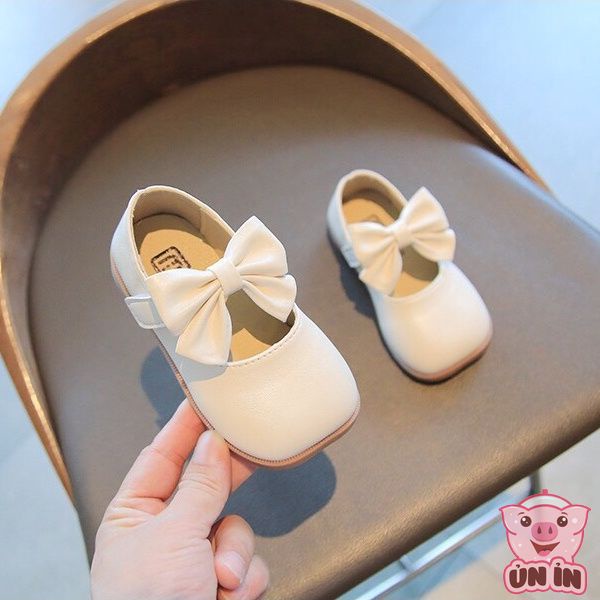 Giày bệt chính hãng MG Baby siêu mềm phối Nơ lớn cực điệu dáng tiêu thư đế chống trơn trượt cho bé gái từ 2-5 tuổi V299