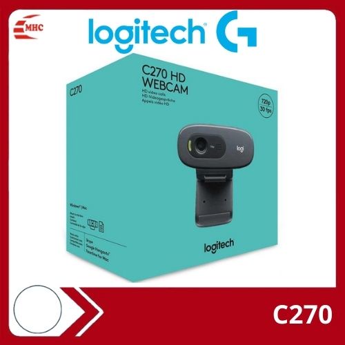 Webcam Logitech C270 chính hãng Full HD/ kèm micro/ Chống ngược sáng/ Nhận dạng khuôn mặt