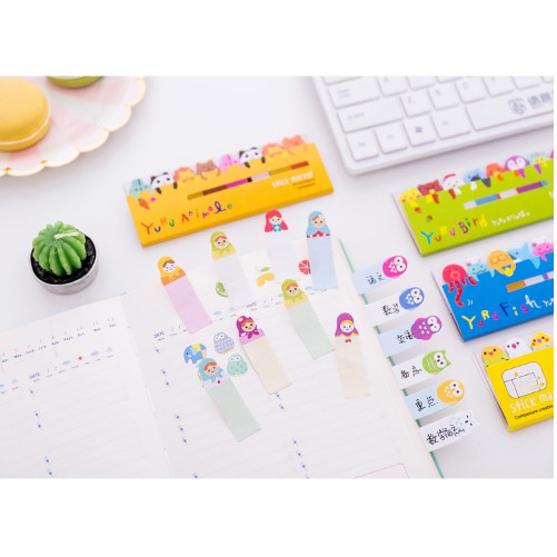 Set giấy ghi chú hình động vật hoạt hình dễ thương DIY - MyNa Mart
