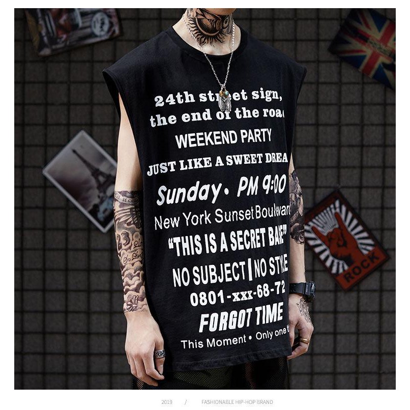 Áo thun Tanktop FORGOT TIME Unisex