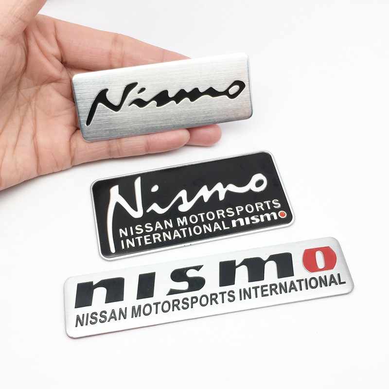 FTDF 3D Car Styling per di Alluminio Nismo Emblema Adesivi Per Nissan Nismo Tiida Teana Skyline Juke X-Trail Almera qashqai