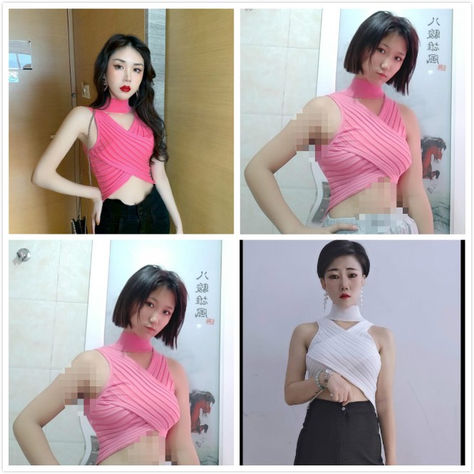 Áo Croptop Sát Nách Thiết Kế Dây Đan Chéo Phong Cách Quyến Rũ