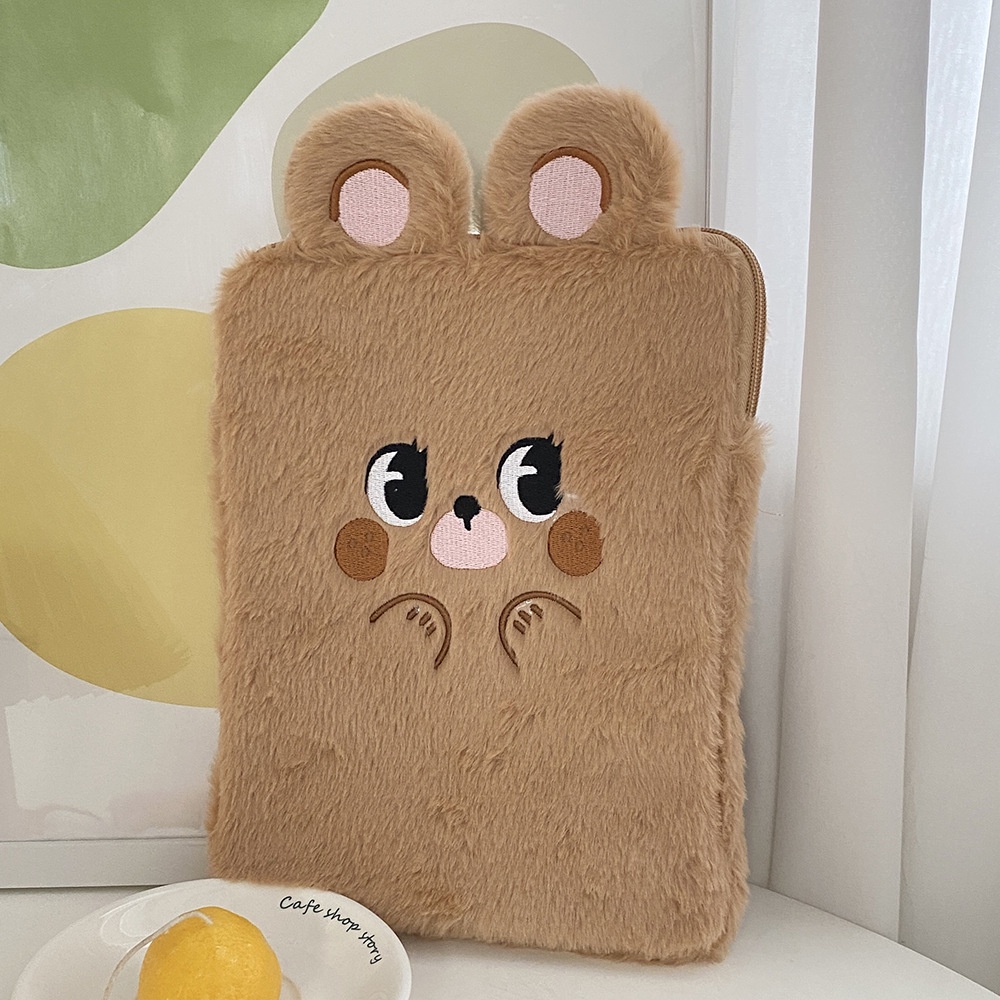 Túi Lông Nhung Đựng Máy Tính Bảng  11 inch 10.5 inch Hình Thỏ Hoạt Hình Cho Nữ