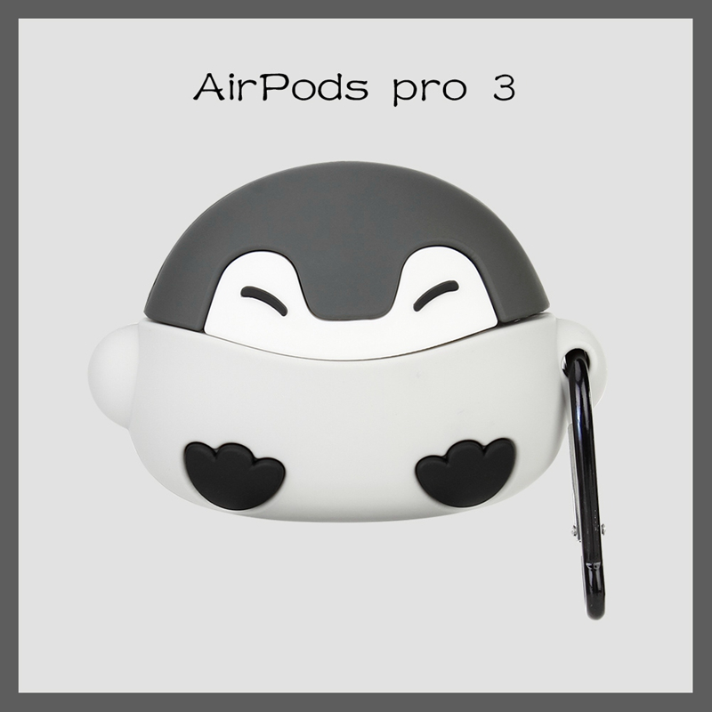 Vỏ Bảo Vệ Hộp Đựng Tai Nghe Airpods Pro3 Hình Chim Cánh Cụt Đáng Yêu