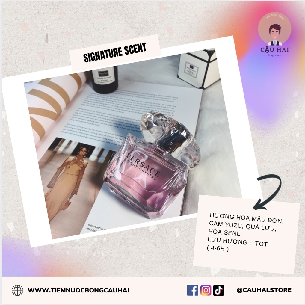 Nước hoa quyến rũ  V"ersace Bright Crystal EDT 10ml Spray | BigBuy360 - bigbuy360.vn