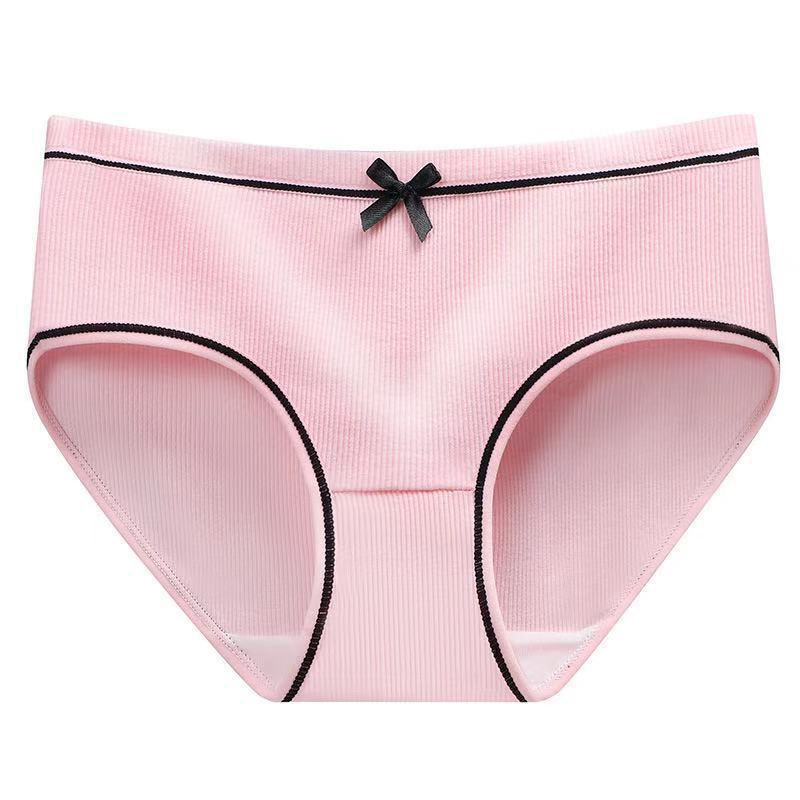 Quần lót nữ COTTON gân tăm đính nơ mềm mại thoải mái