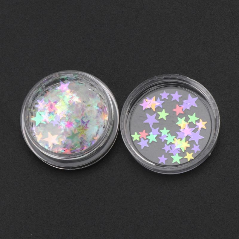 Hạt Kim Sa Hình Ngôi Sao / Trái Tim Lấp Lánh Làm Đồ Thủ Công Sáng Tạo