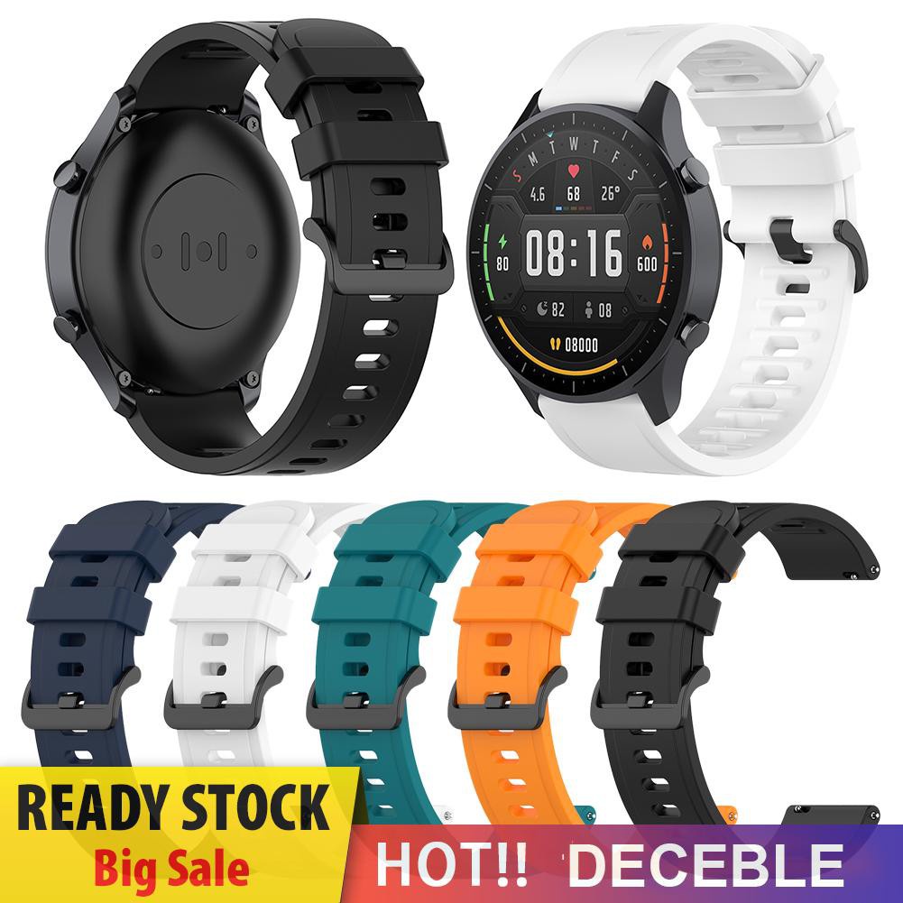 Deceble 22mm Silicone Band Strap for Xiaomi Mi Watch Color Replacement Bracelet