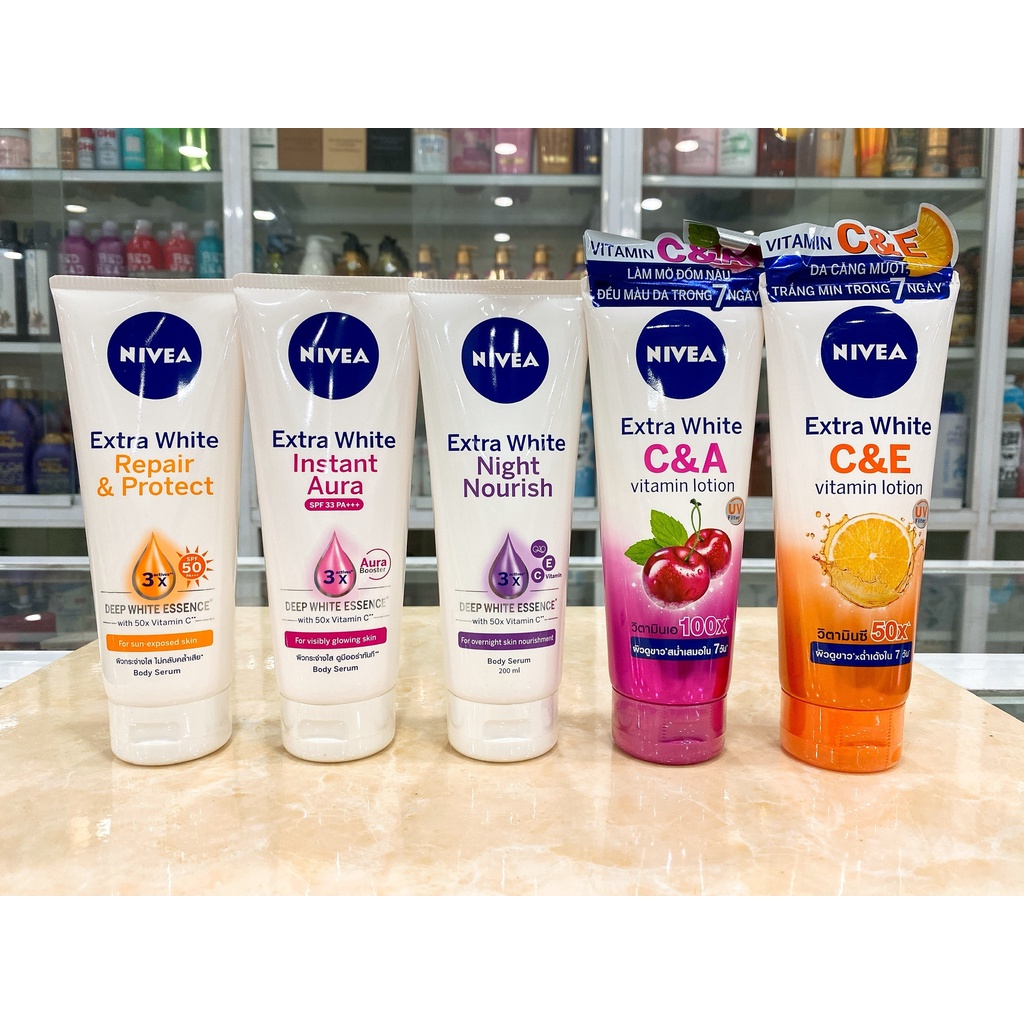 Dưỡng Thể SERUM NIVEA EXTRA WHITE Chính Hãng Công Ty 180ml~200ml