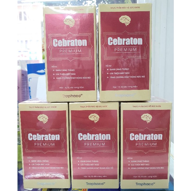 Viên uống tăng cường tuần hoàn não Cebraton Premium - Hộp 30 viên nang mềm