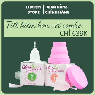 Combo Cốc nguyệt san Liberty Cup và cốc tiệt trùng Liberty