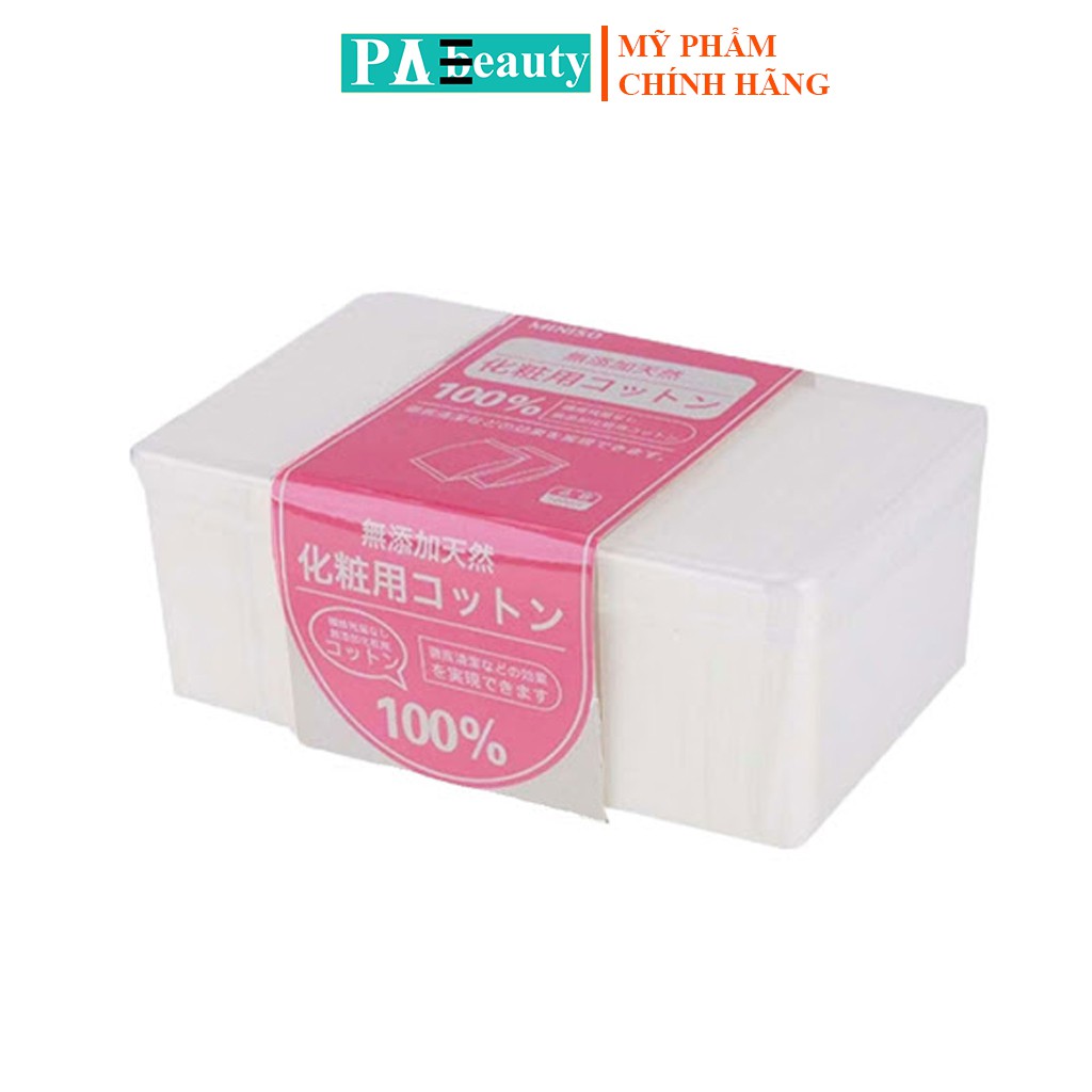 Bông tẩy trang Miniso Nhật Bản 1000 miếng chuyên dùng đắp nước hoa hồng , toner , lotion