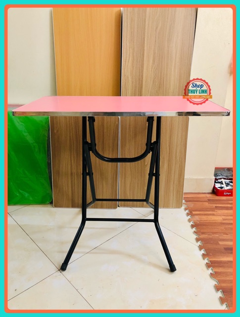Bàn gấp chân cao. 40x80x75 dầy 15mm sơn tĩnh điện siêu bền | BigBuy360 - bigbuy360.vn