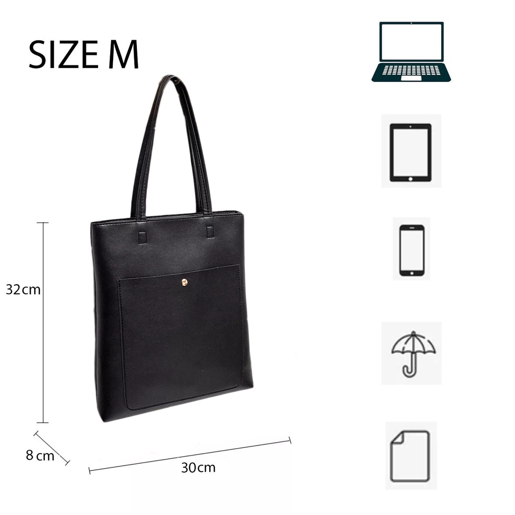 Túi đeo vai nữ cao cấp có ngăn kéo trong giá sốc đựng laptop, A4
