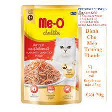 pate cho mèo ME-O delite gói 70g