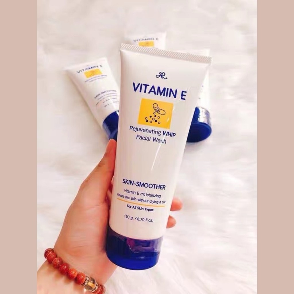 Sữa Rửa Mặt Vitamin E 190g - Thái Lan, Thành phần vitamin E cho da mềm mịn tự nhiên RM02 | BigBuy360 - bigbuy360.vn