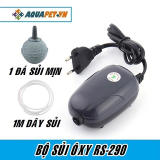 COMBO máy sủi ôxy RS-290 + 1m dây sủi + 1 đá sủi siêu mịn
